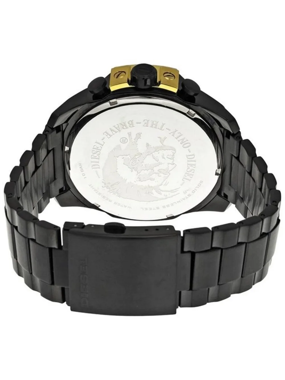 NWT Diesel Mega Chief Chronograph Black Dial Men's Watch